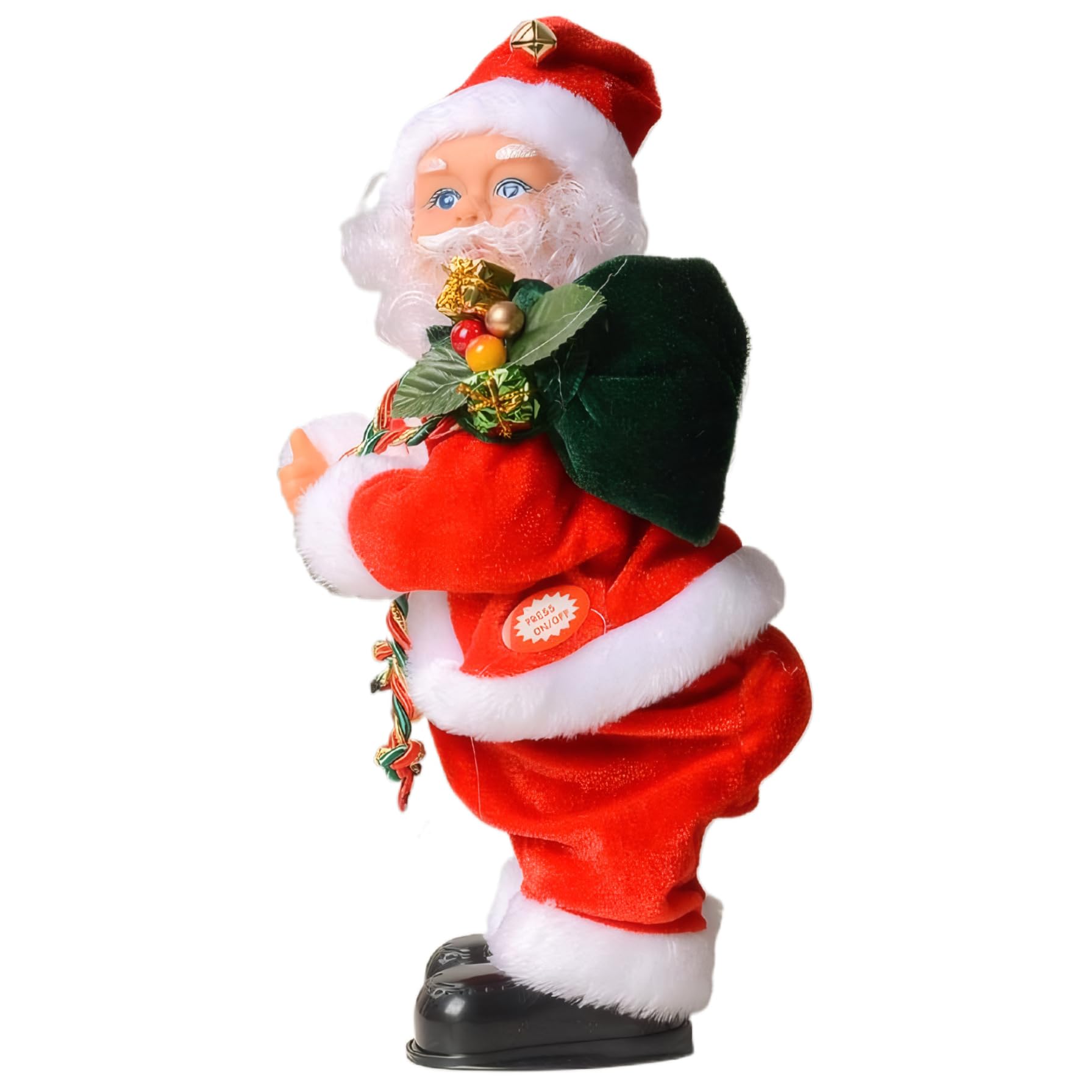 Père Noël dansant musical automate déco pour table de réveillon