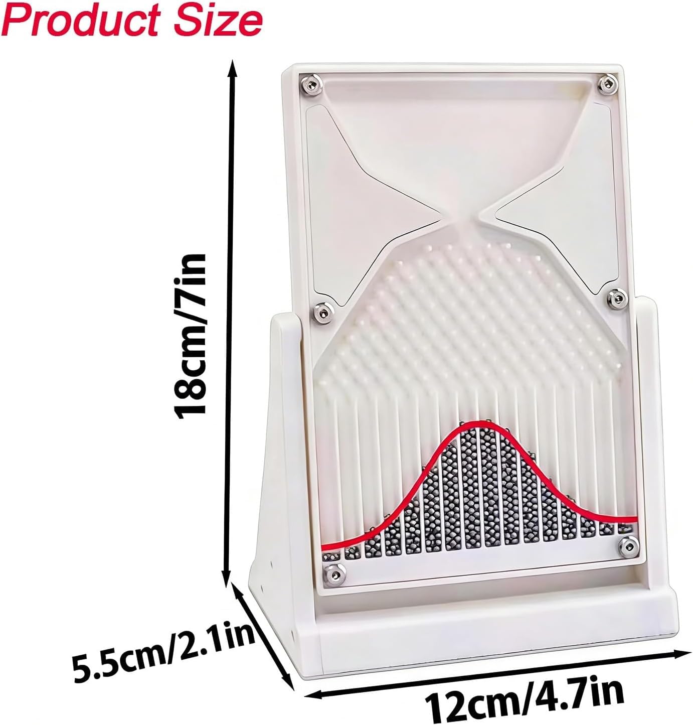 Kit Didattico Galton Board Per Famiglie - Modello Interattivo Per La Dimostrazione Della Probabilità, Strumento Didattico Di Fisica E Statistica Per Listruzione Domiciliare Per Bambini, Ragazzi E