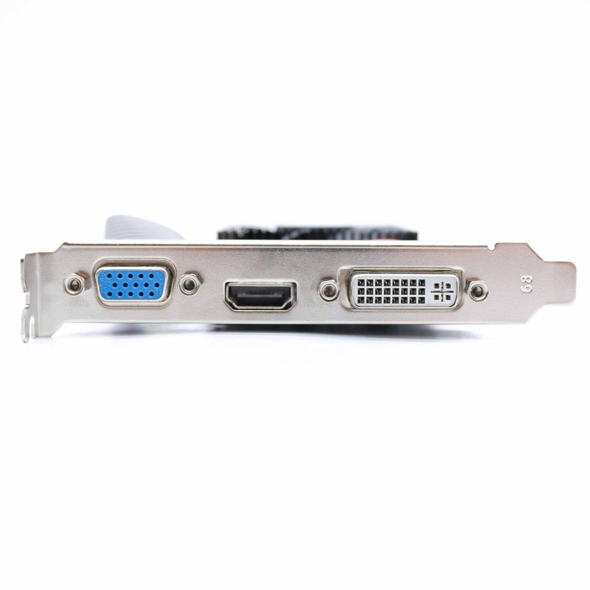 SIMPLETEK - Scheda Video GT730 4GB DDR3 | Low Profile Dual Bracket e Driver inclusi | HDMI - DVI - VGA per PC SFF Case Piccoli