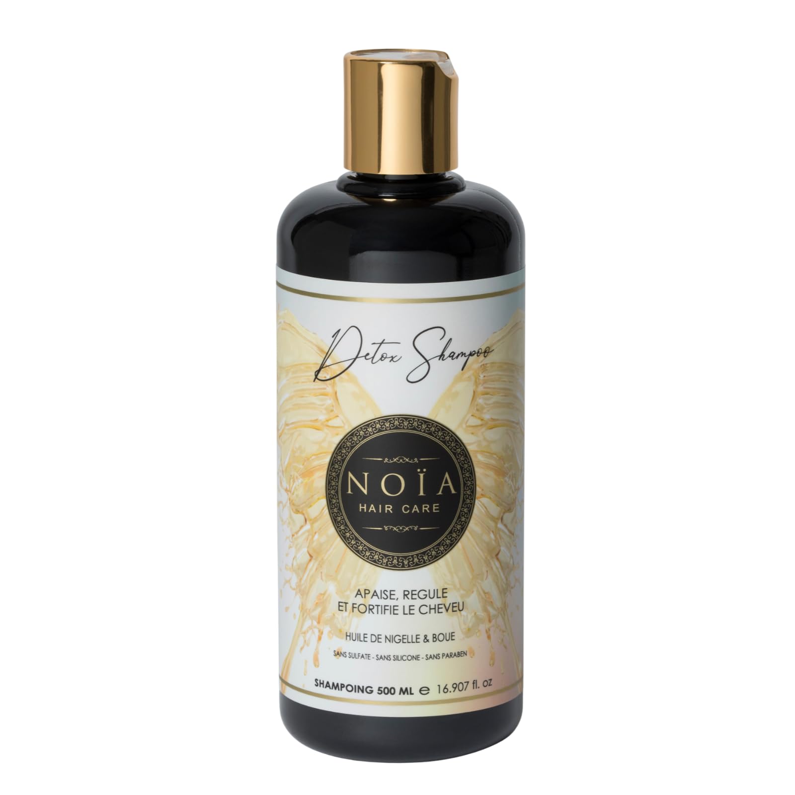 Black Seed Oil & Mud Shampoo - Detox Collection - NOÏA HAIR - 500ML