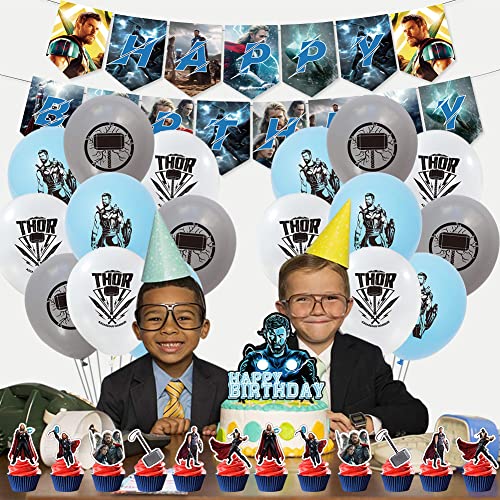 44 Pcs Thor Festa Compleanno Kit, Thor Forniture