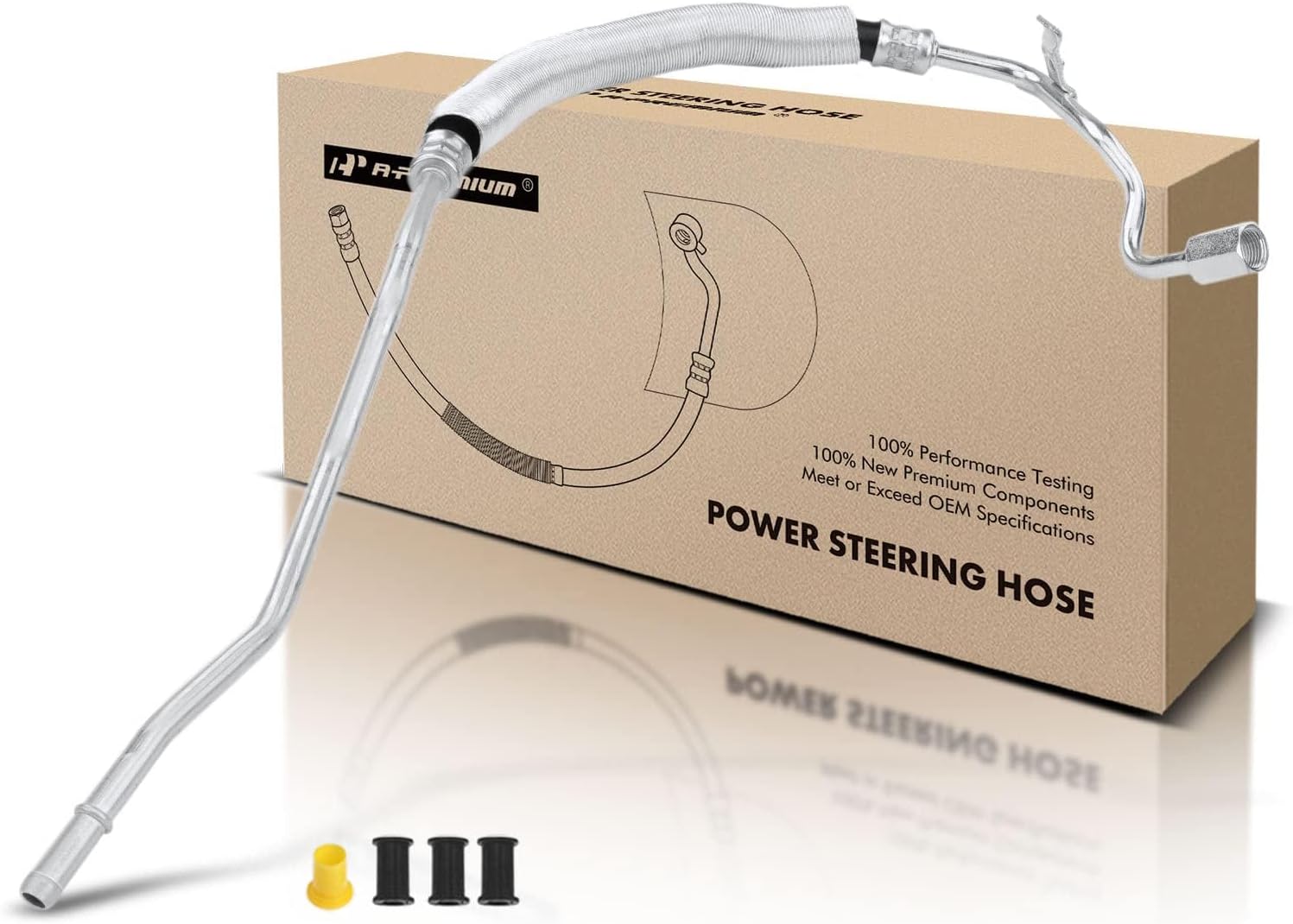 A-Premium Power Steering Return Hose Line Assembly Compatible with Subaru Forester 2004-2008, Impreza 2004-2007 & Saab 9-2X 2006, 2.5L, Intermediate Pipe