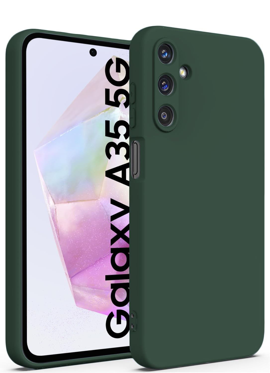 DIZORO Samsung A35 5g Case, Compatible with Mag Safe Back Cover, Matte Luxury Metallic Luster Flexible TPU Wireless Charging Shockproof Case with Camera Protector Lens (Wine Red) — Amazon image 12