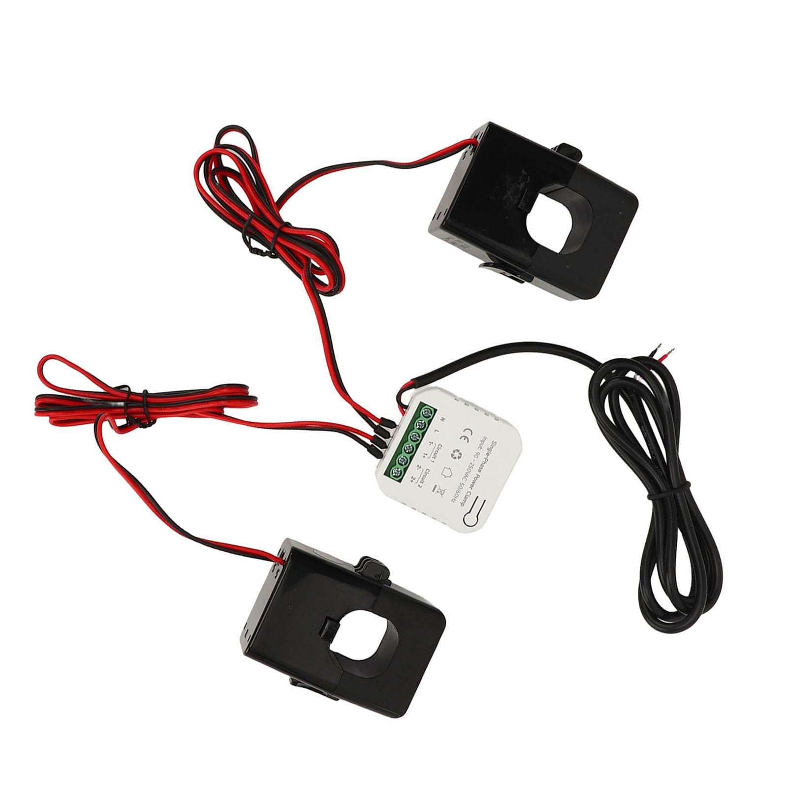 Contatore di Energia Intelligente Monofase con Sensore A Pinza CT 300 A - Monitoraggio Remoto per App Smart Life, Adatto per Proprietari di Impianti Solari Fotovoltaici