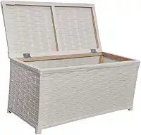 Baú Decorativo para Armazenamento/Organizador Multiuso horizontal 60x30 (BRANCO)