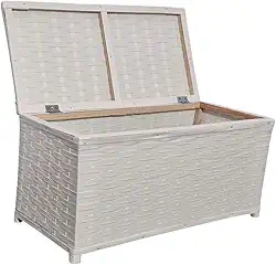 Baú Decorativo para Armazenamento/Organizador Multiuso horizontal 60x30 (BRANCO)