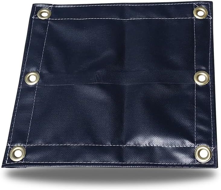 5'X10' 22OZ Black Vinyl TARP with 2' Grommets