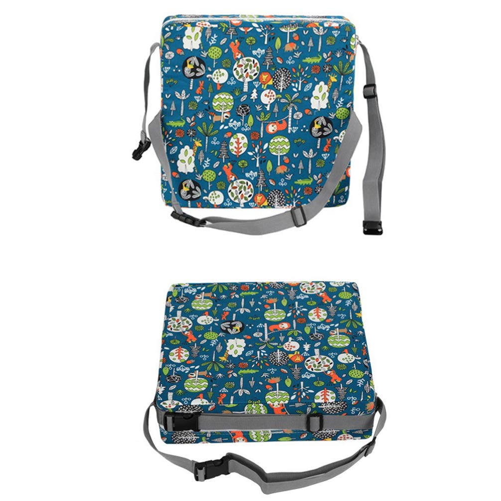 Tomaibaby Silla de Comedor Cojín Elevador Cojín de Asiento Elevador Portátil Bebé Niño Niños Infantil Portátil Desmontable Trona Cojín Verde