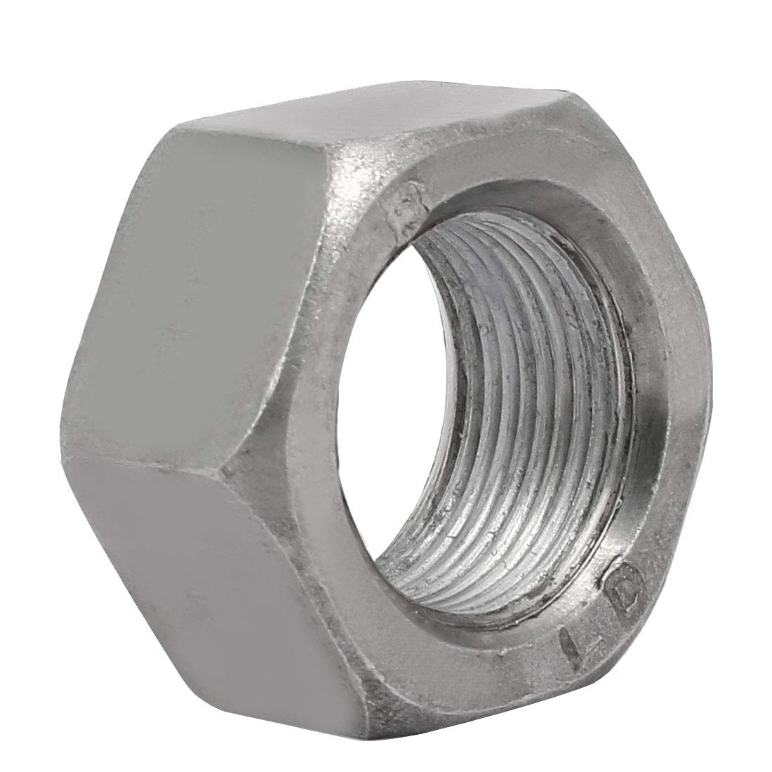 Sourcingmap – ® 8pcs M24 hilo 1,5 mm Pitch métricas de acero al carbono mano izquierda tuercas hexagonales