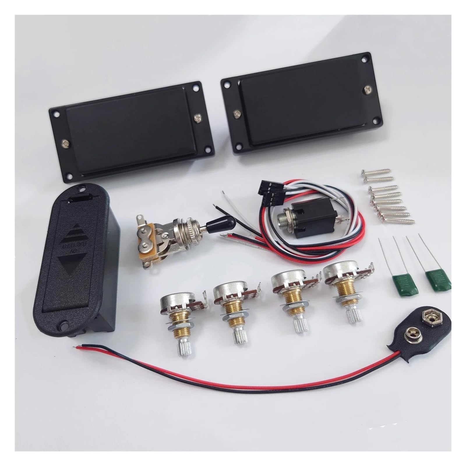 Aktiver Tonabnehmer Für E-Gitarre Humbucker-Tonabnehmer-Set Verkabelung Gitarrenzubehör Tonabnehmer Playing Accessories(Set)