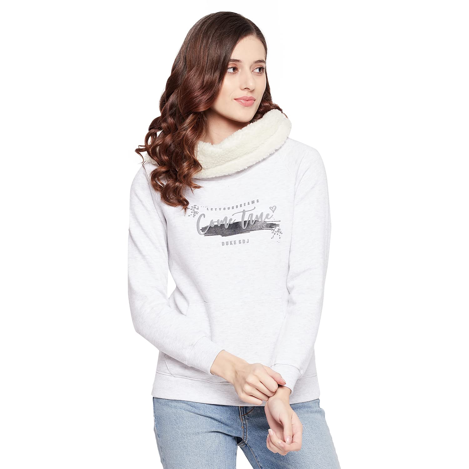 duke Stardust Women Full Sleeve Cowl Neck Sweatshirt-picture-19