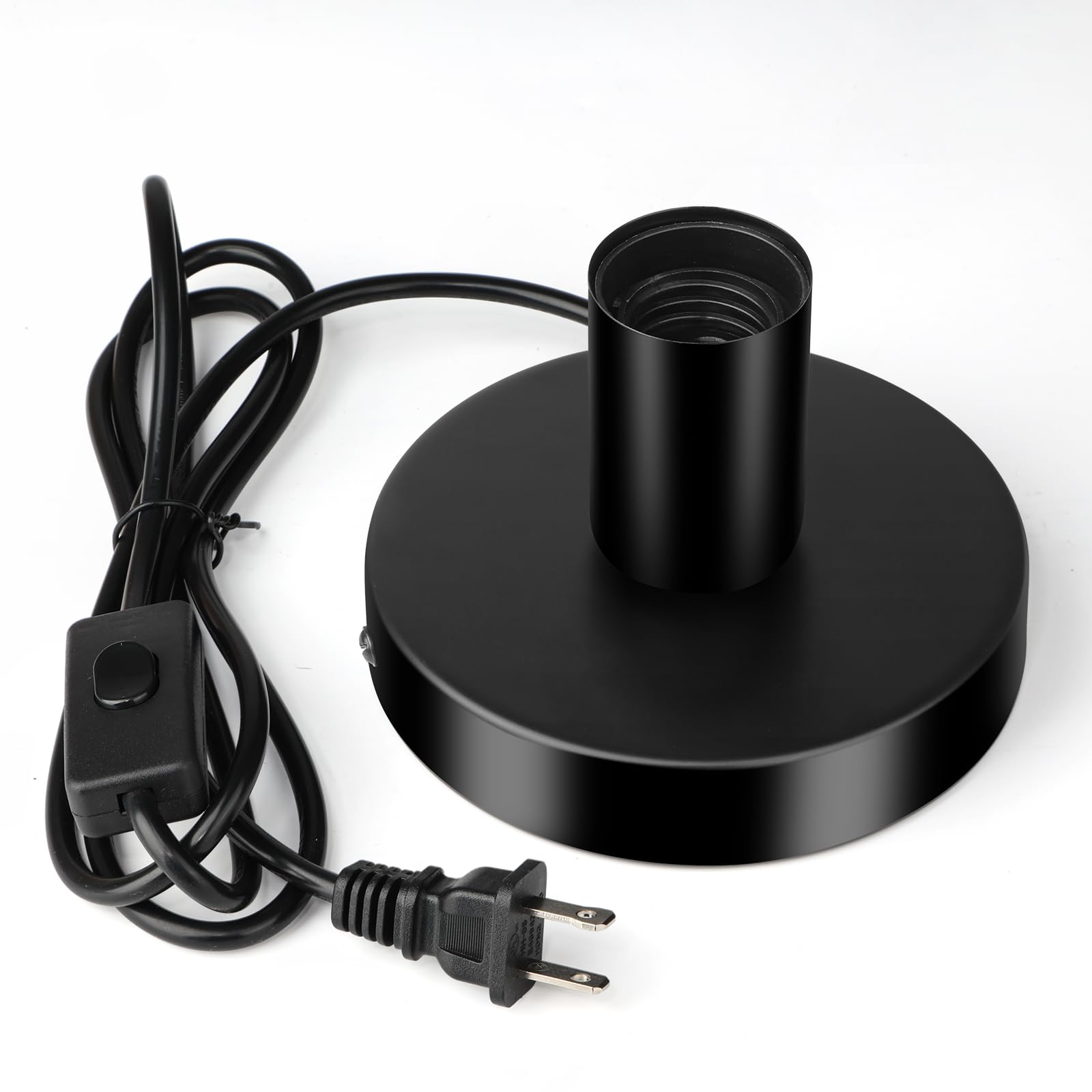 Black Table Lamp Base with Switch - E26/E27 -1