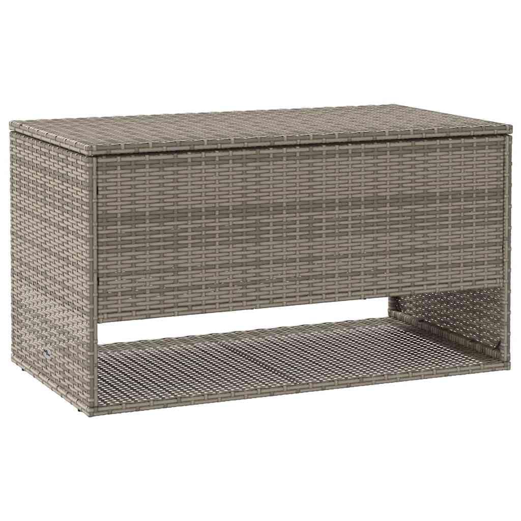 vidaXL Coffre à Coussins d'extérieur Gris 100x55x55,5cm résine tressée, conteneur à Coussins, boîte à Coussins de Jardin, boîte, boîte de Rangement