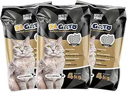 Areia Higiênica para Gatos EL Gato Linha Primium Anti Odor 100% Natural (Natural - 12kg)