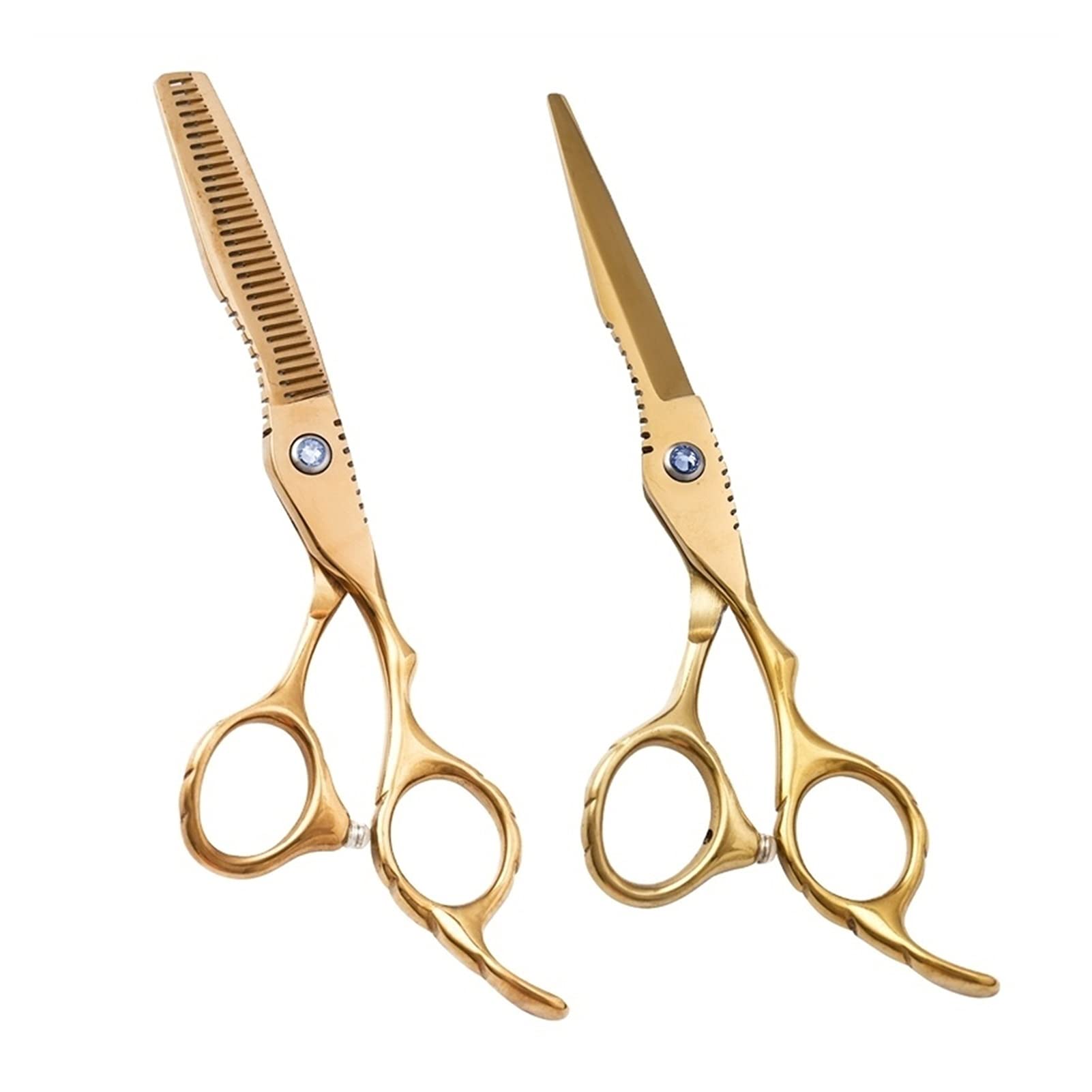 Ciseaux Coiffure/Ciseaux Cheveux Ciseaux de coupe de 6 pouces Ciseaux Ciseaux Ciseaux Kit Salon Barber Commode Équipement Barber Coiffure Coiffure Razor Edge Scisso Golden Ciseaux salon Coiffure