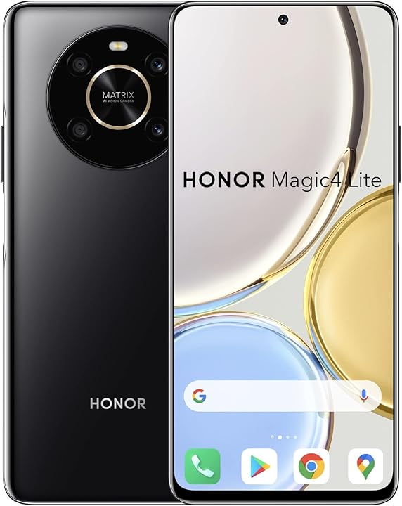 Smartphone honor magic4 lite 4g da 6 + 128 gb con android 11 e fotocamera da 64 mp 6936520809141
