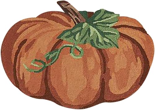 Miniatura 3 de Alfombra de calabaza de otoño, 31 x 22 pulgadas, antideslizante, lavable, tapete de bienvenida, bonito tapete de Halloween, Acción de Gracias, para