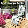 Cuscino Per Sdraio Morbuy - Imbottito In Poliestere, 48x150cm, Con Lacci, Verde, Per Interni Ed Esterni - Foto 11