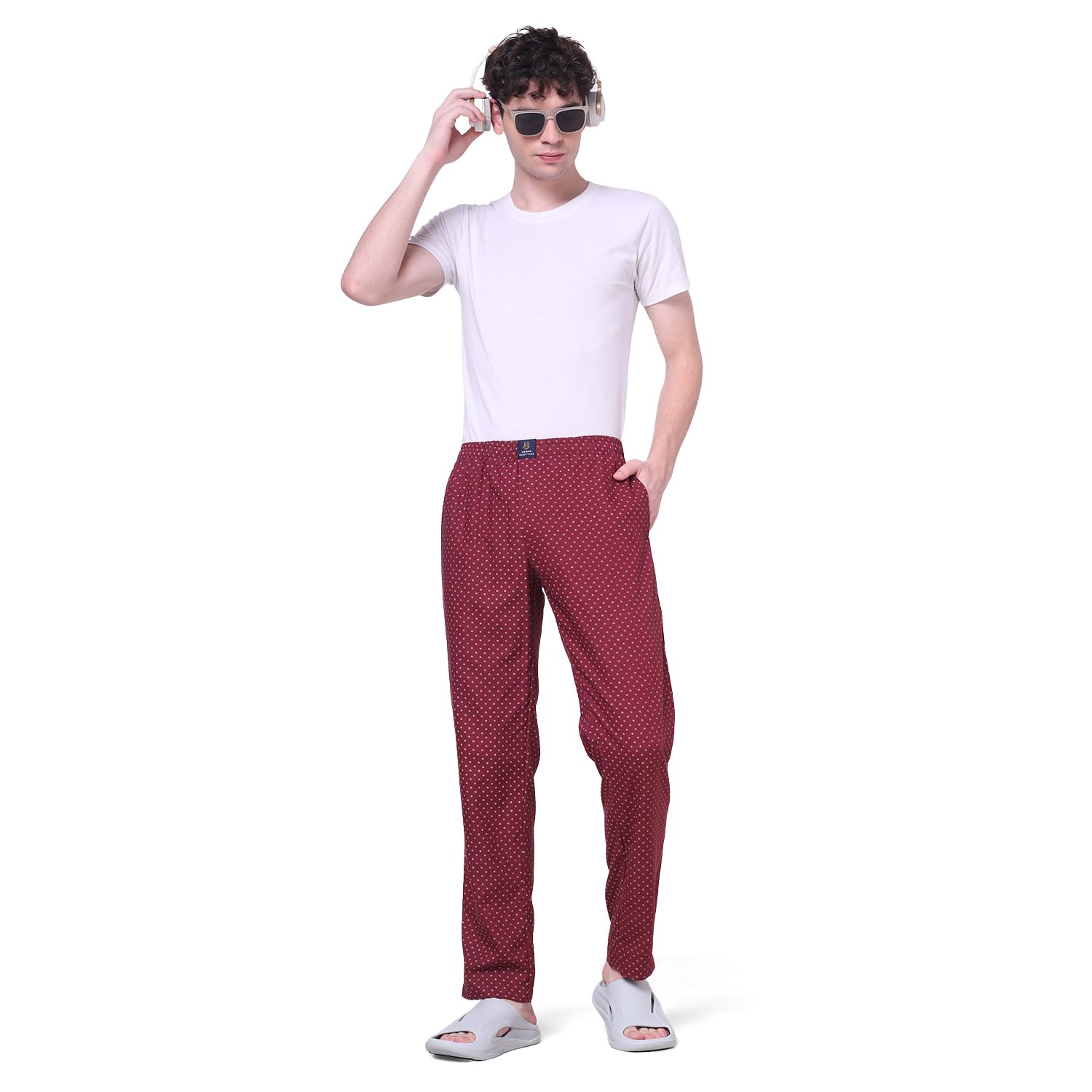 urban scottish Men's Cotton Pyjama Regular Fit with Side Pockets-picture-10