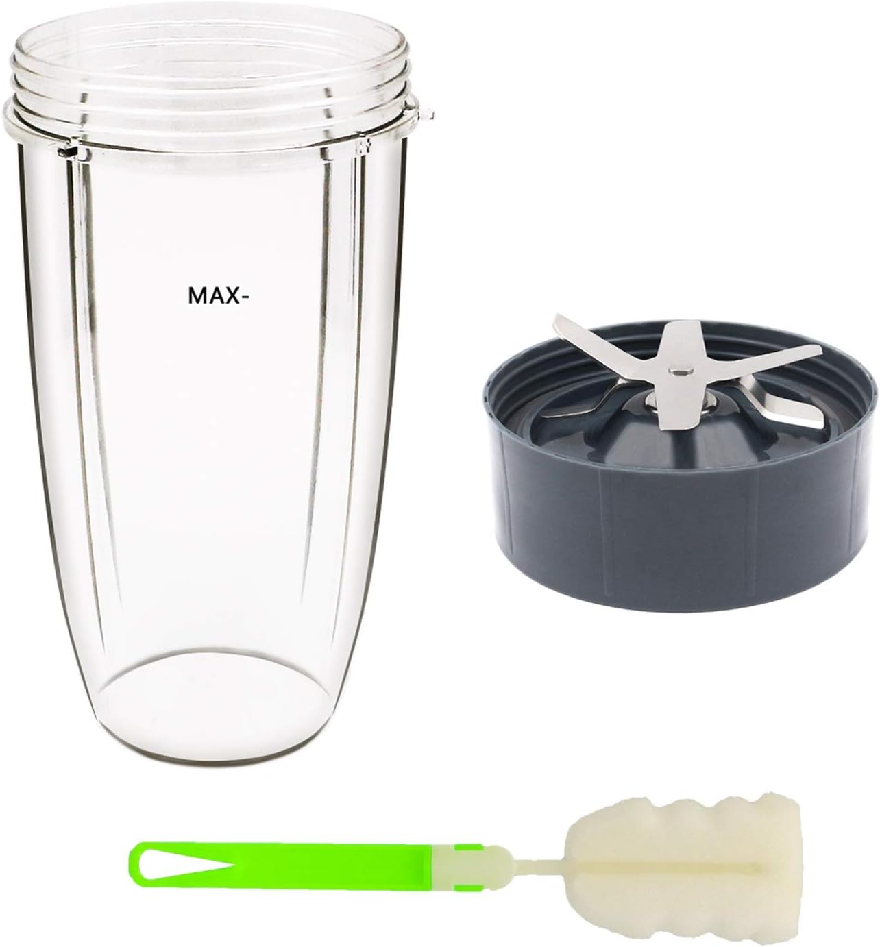 Tanzfrosch 32oz Cup and Extractor Blade Replacement Parts Blender Accessories Compatible with Nutribullet 600W/900W Models