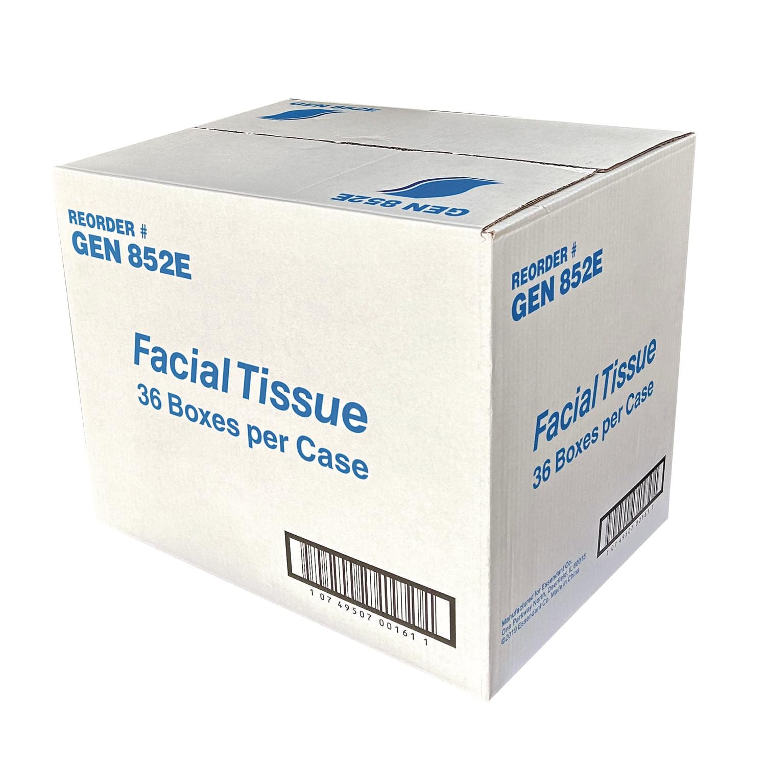 Amazon.com: GEN 852D Facial Tissue Cube Box, 2-Ply, White, 85