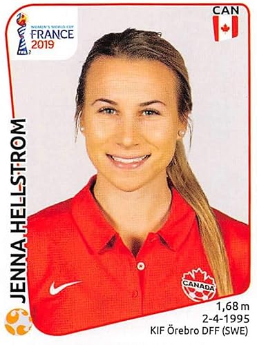 2019 Panini FIFA Women's World Cup France Album Stickers (Individual Sticker Only) Soccer #342 Jenna Hellstrom Canada 2 Inch by 2 12 Inch