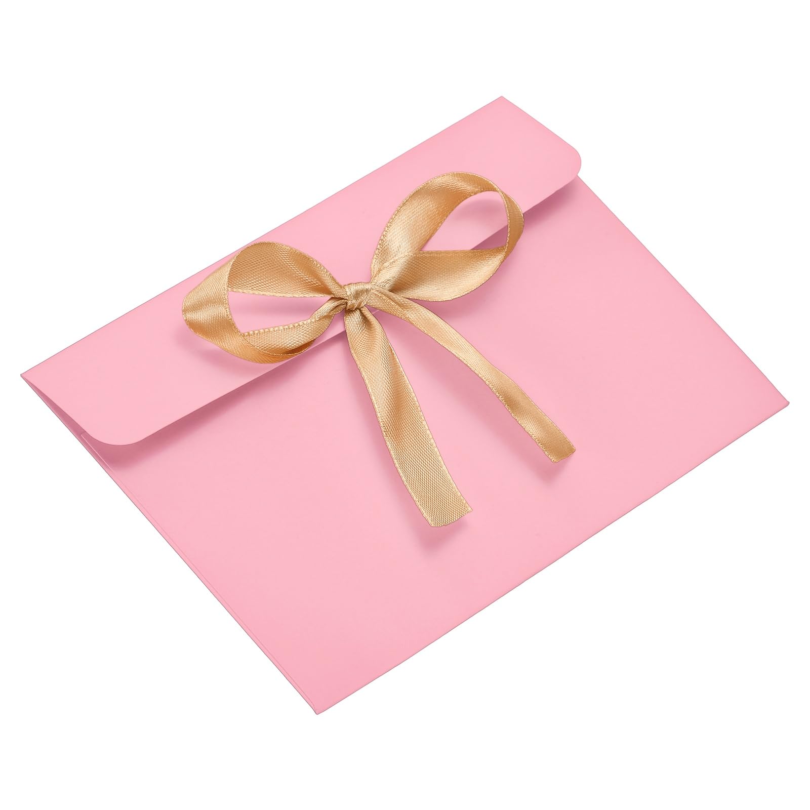 PATIKIL Envelope with Knot 6.8" x 5", 20Pcs Greeting Card Invitation Envelope with Ribbon for Invitations and Greeting Cards Gift Christmas Birthday Party, Pink