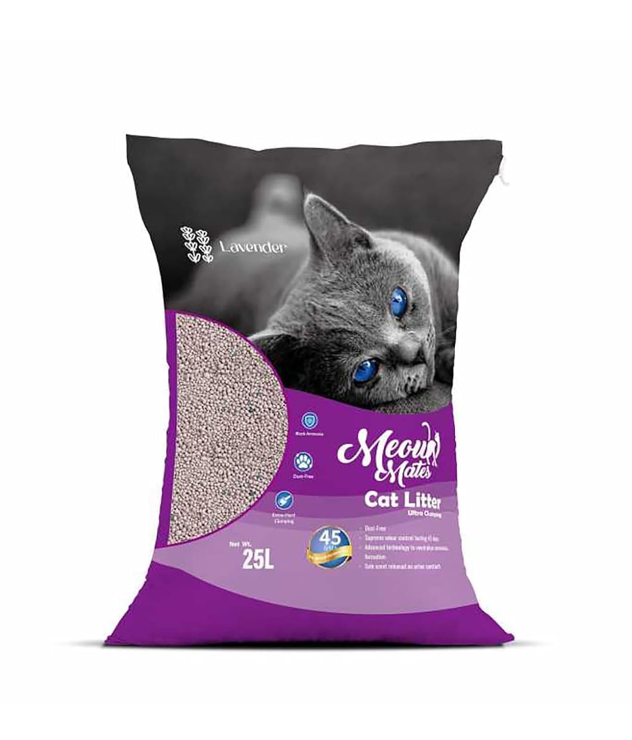 Bentonite Cat Litter Lavender Scent 25L 20kg