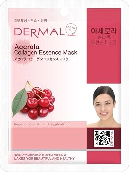 Dermal Yenileyici, Nemlendirici, Besleyici Barbados Kirazı Özlü Kolajen Maske X10