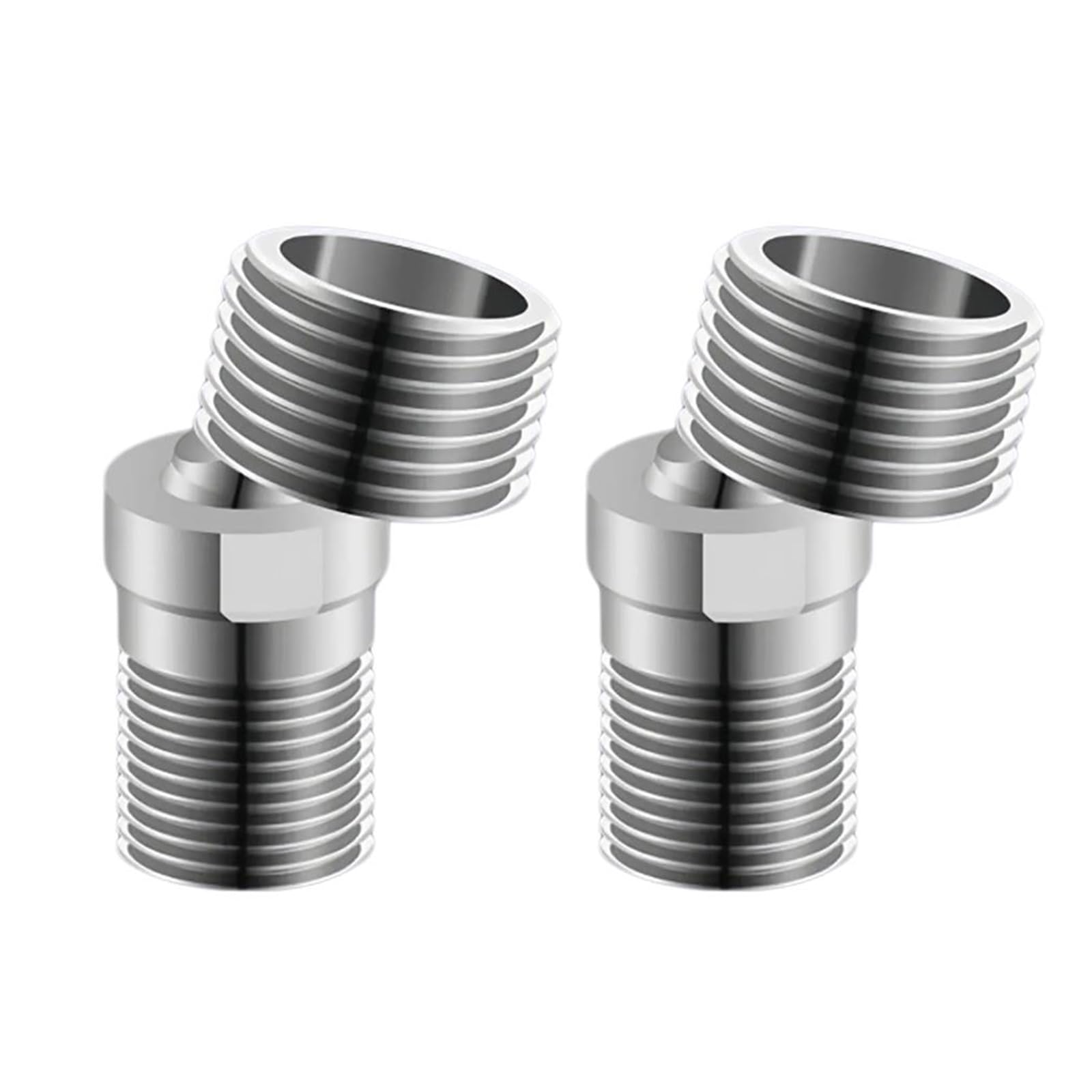 Tsophreniq 2 Pack Flexible Shower Valves Adapter With 360 Degree Rotation Shower Valves Connector Upgrades For Best Water Flows Management Rustproof Fitting