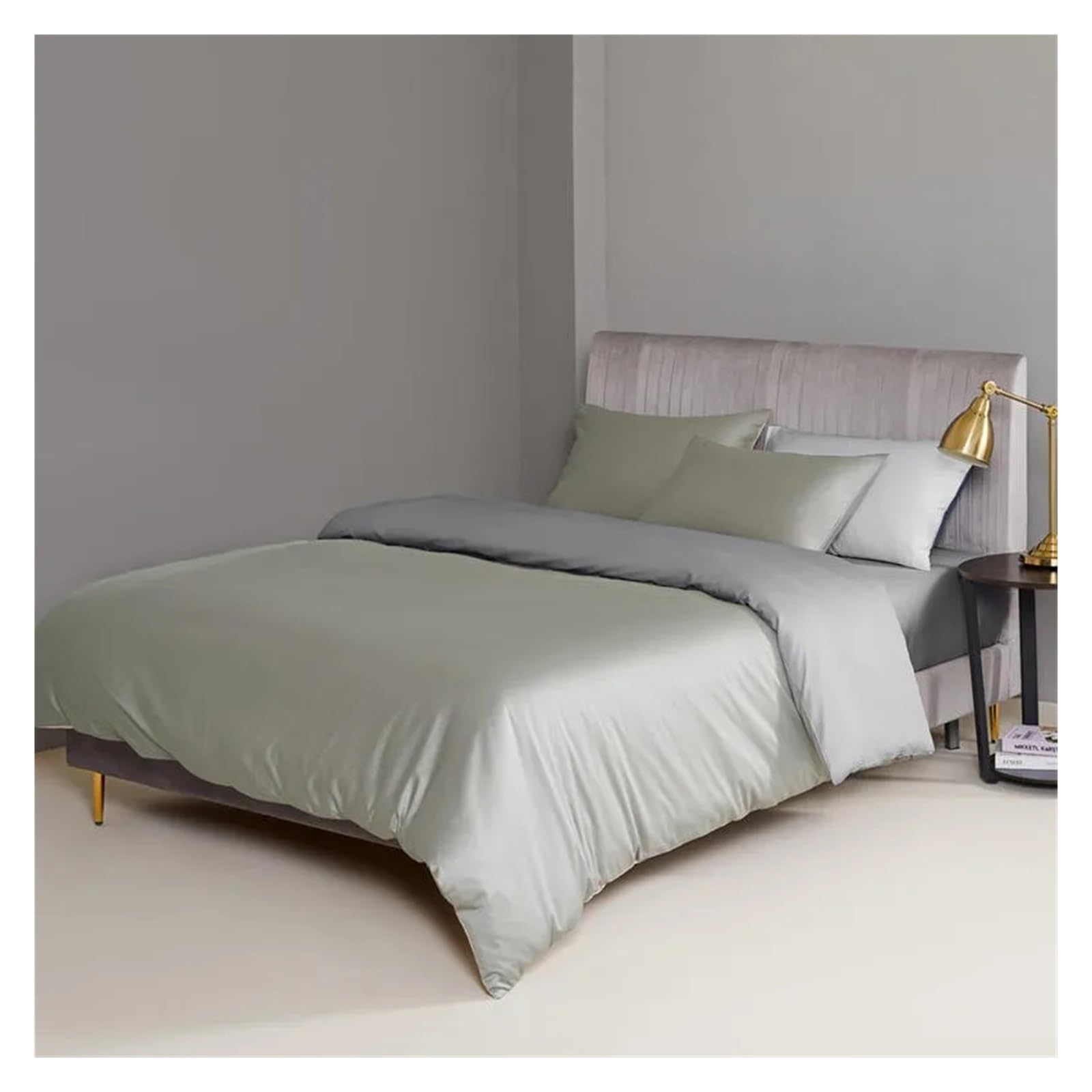 Housse de couette lit double hypoallergénique contre les irritations nocturnes