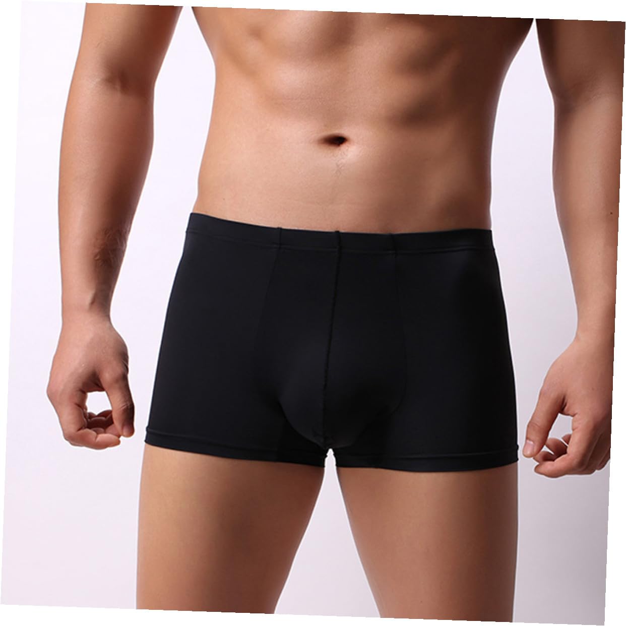 Calzoncillos para Hombre 5 Piezas Algodón Negro 3XL