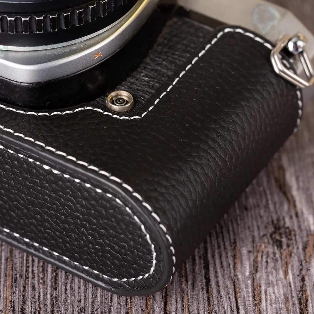 Amazon | DBZZ k1000 ケース ハンドメイド 本革 カメラ保護 ハーフ