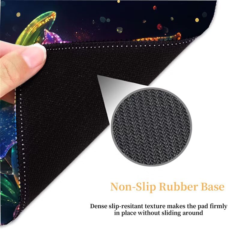 Mouse Pad Gamer grand format 900x400 pour PC de bureau avec surface étanche - 5