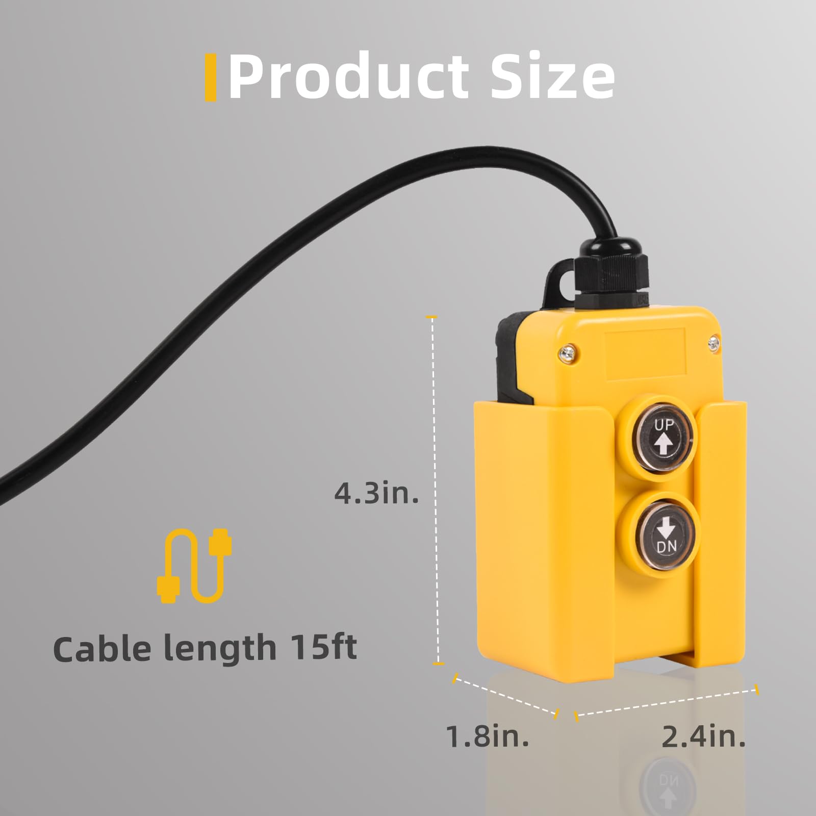 Snapklik.com : LCyindu 3 Wire Dump Trailer Remote Control Switch, 12V ...