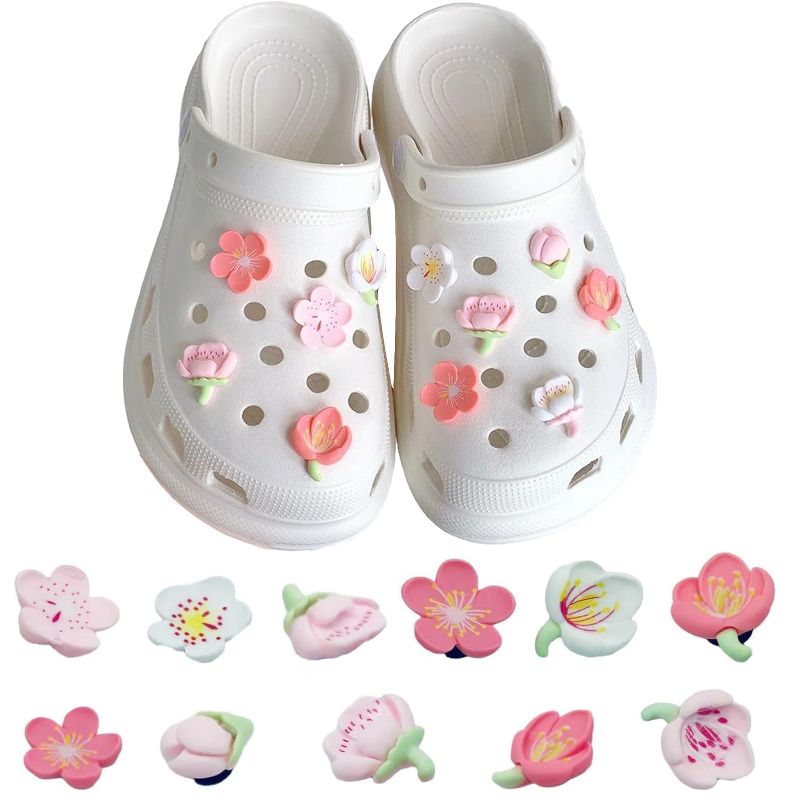 Sponsored Ad – Shoe Charms, 11 Pcs Cute Designer Shoe Charms with Flower, Cute Diy Shoe Accessories Dcor, 2024 New Charms Bows Flower Pink Charms Set, Gifts for Women Kids