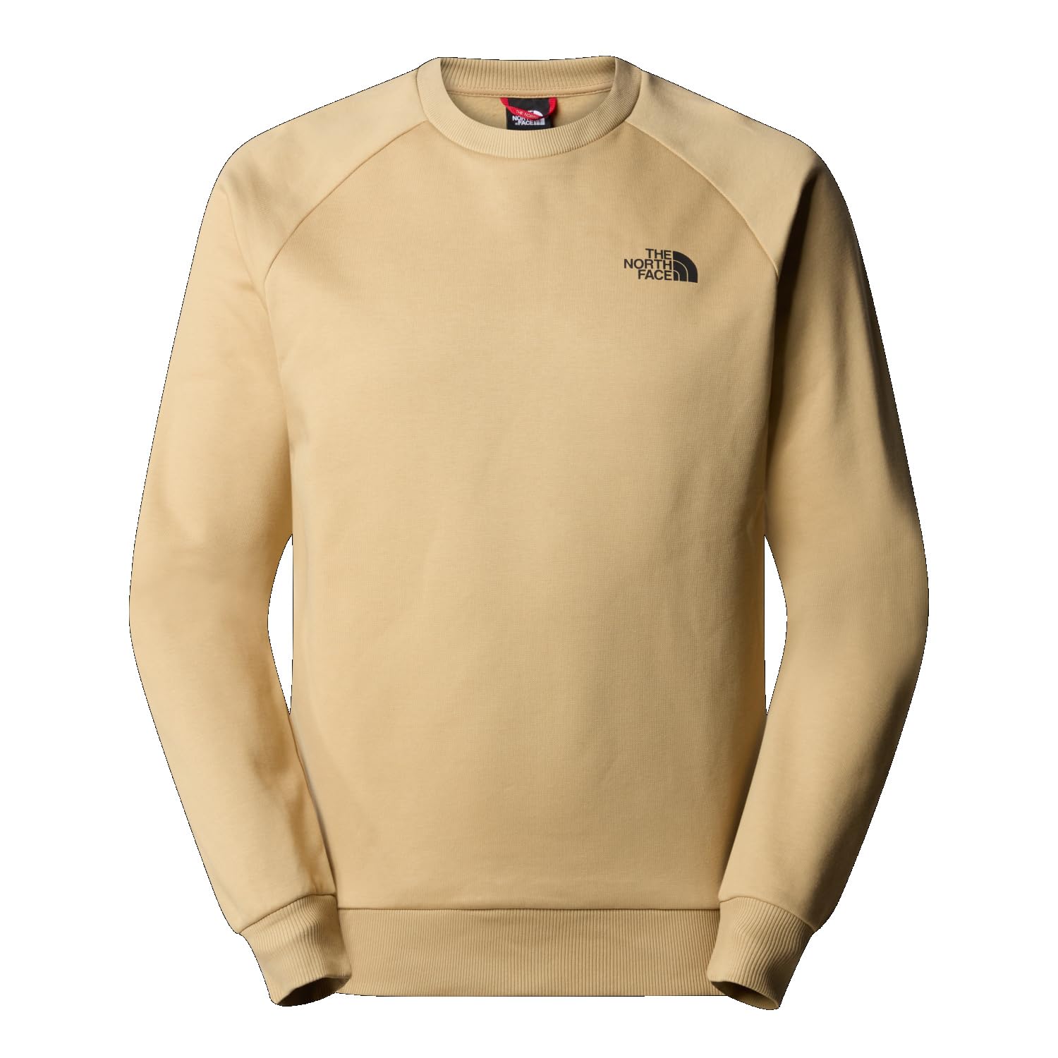 THE NORTH FACE Raglan Redbox Sweatshirt Khaki Stone/Tnf Black S