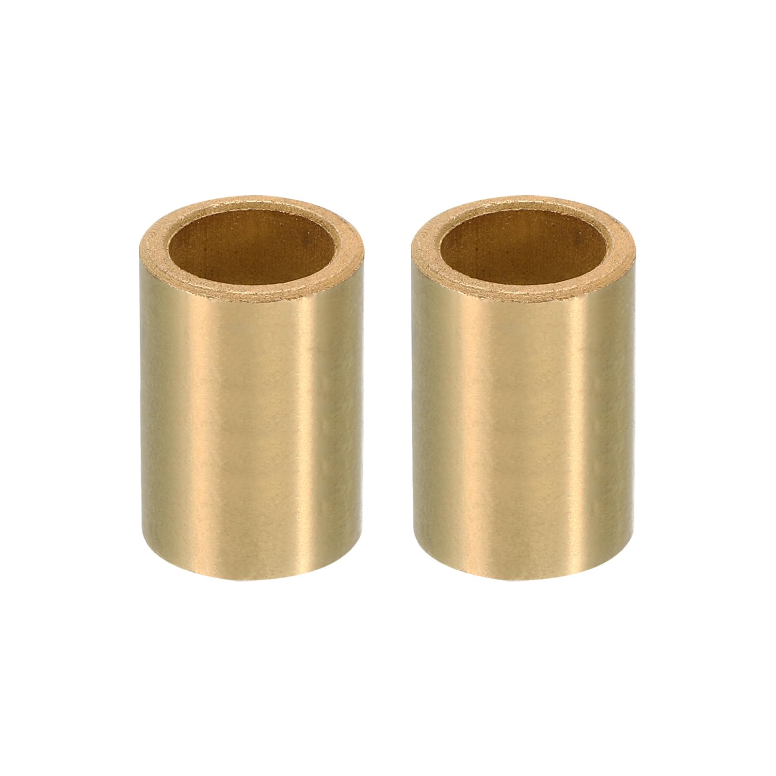 PATIKIL M16 Brass Spacers, 2 Pcs Metal Spacer Brass 16mm ID x 22mm OD x 30mm L Brass Spacers Screw Standoff for 5/8 Inch or M16 Screw