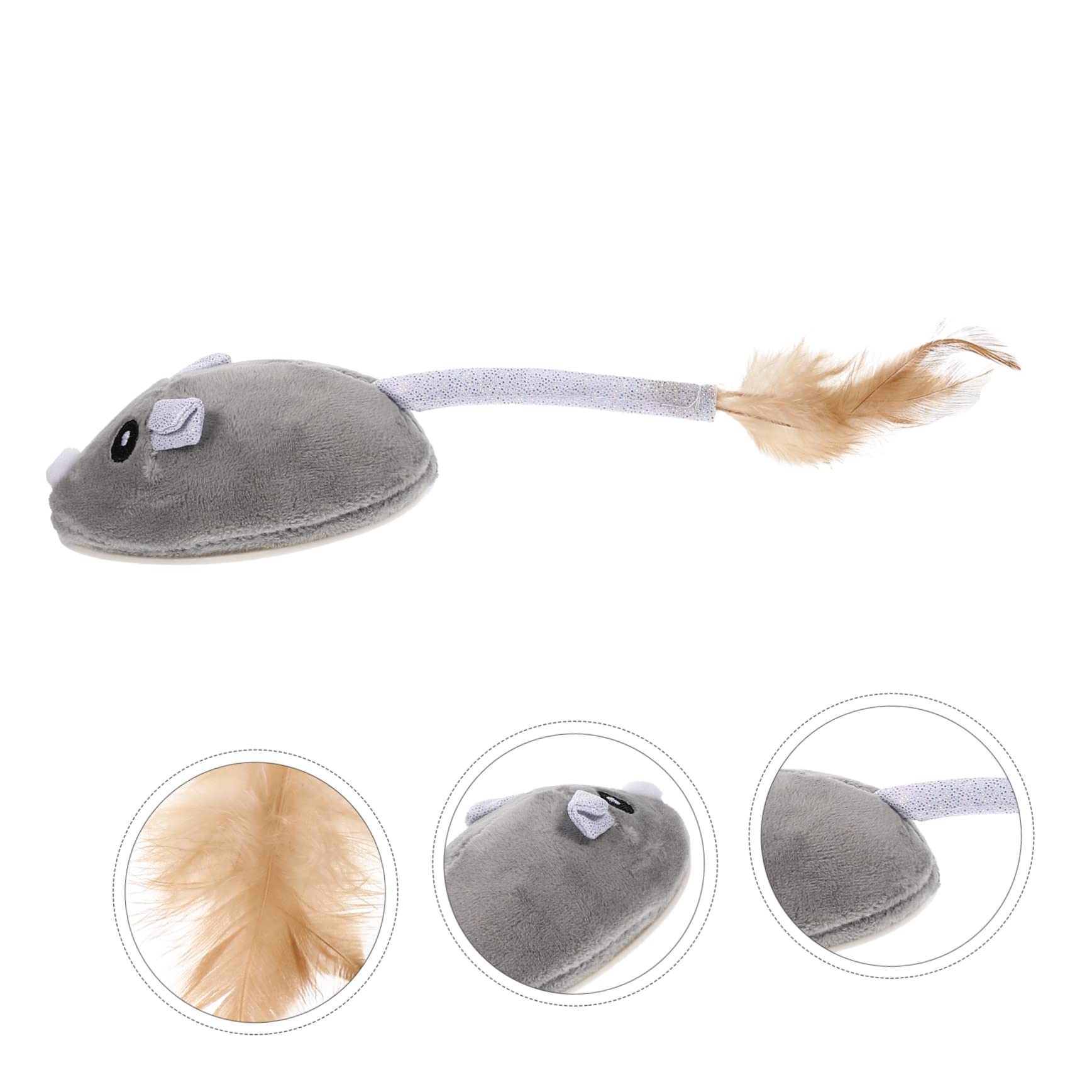 POPETPOP 3pièces Jouet pour Chat Animal avec Herbe à Chat Jouet Électronique Interactif pour Chatons Amusant Et Résistant Stimule Exercice Félin