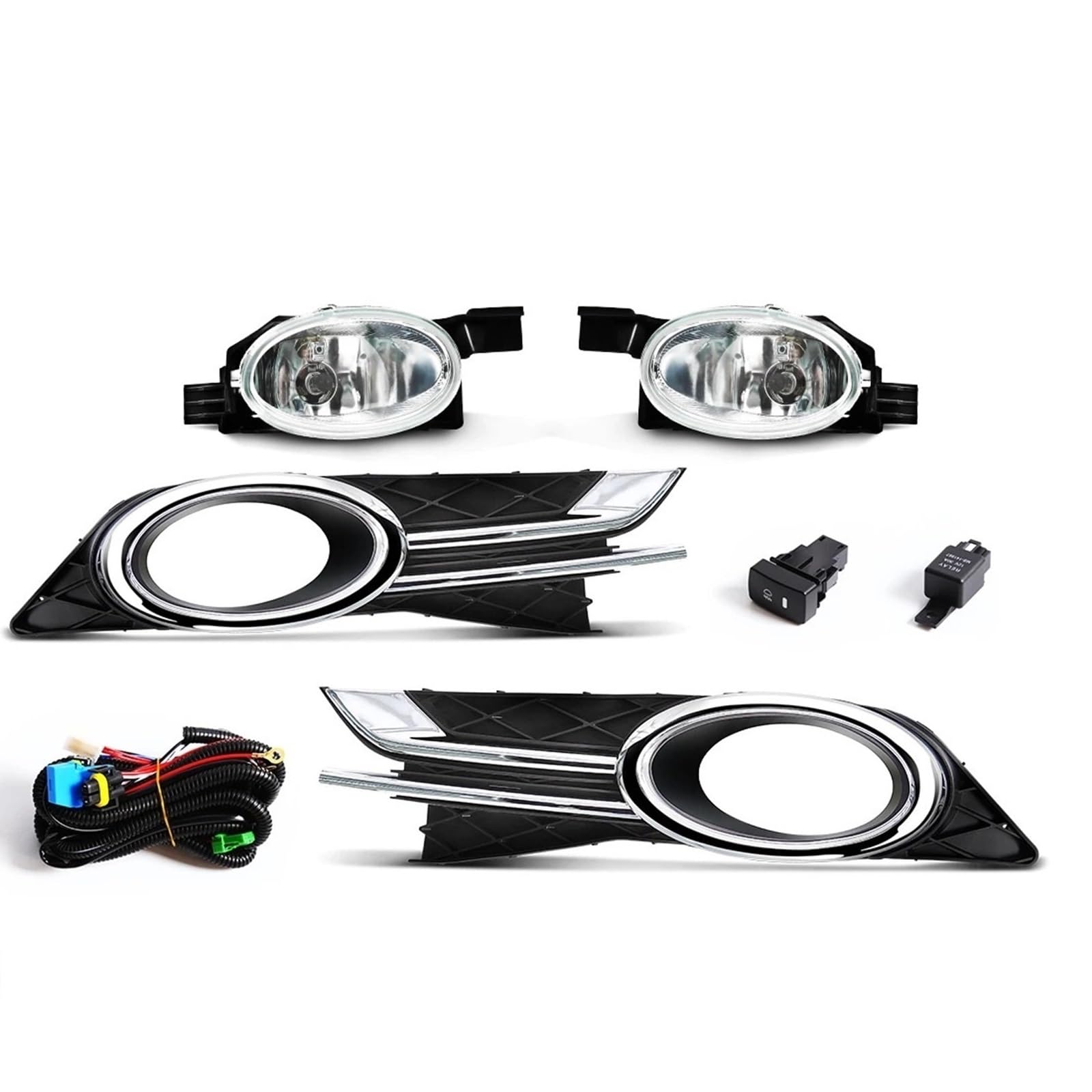 Dla H0nda Odyssey 2014 2015 Lampa przeciwmgielna Zderzak Światła do jazdy dziennej DRL Przewody Przełącznik HD697