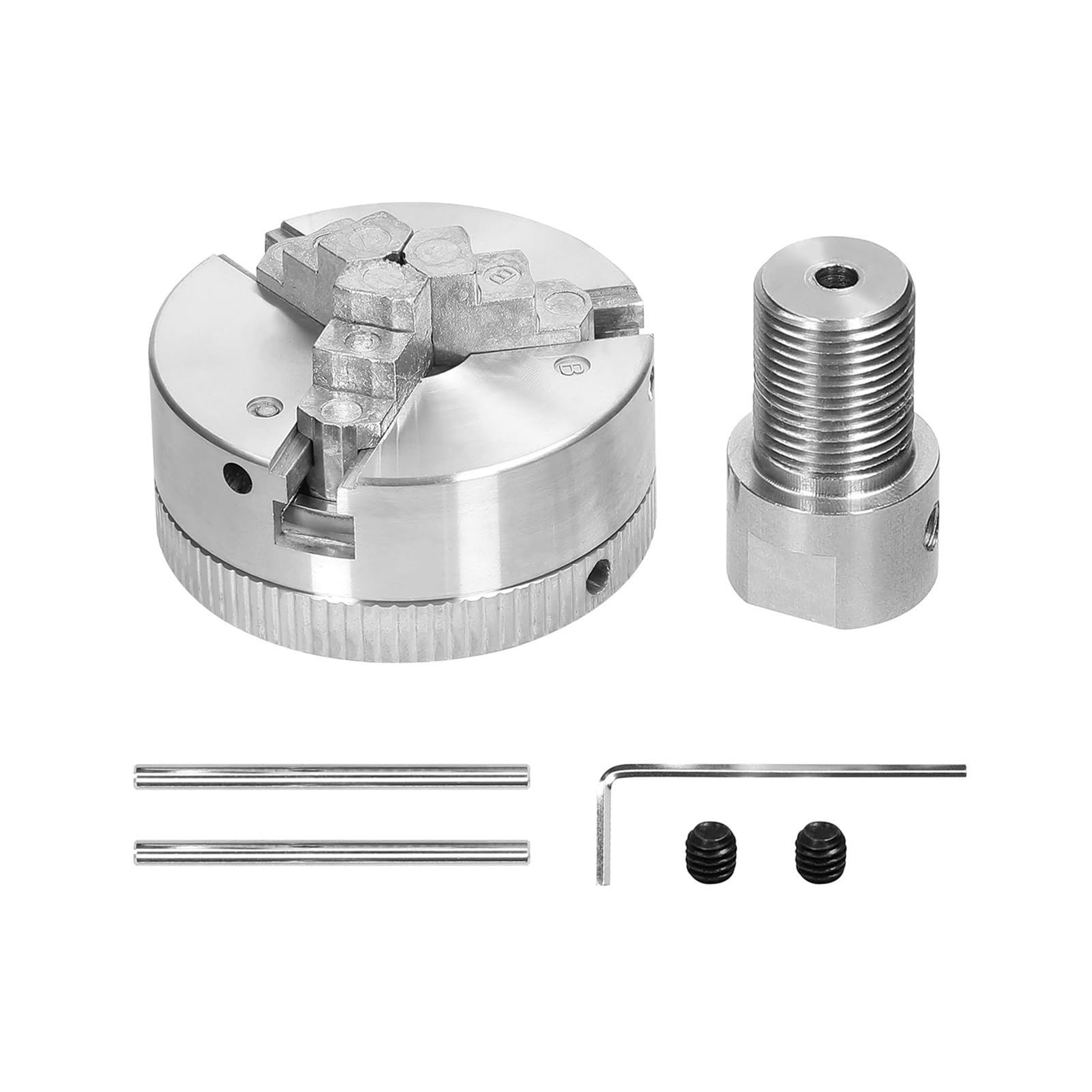 Łożyska Tokarskie, Uchwyt tokarski 3 szczęki/4 szczęki ręczna samocentrująca śruba montażowa do szlifowania frezarka tokarka .17mm/5mm/8mm wał łączący(3 jaws-3.17mm)