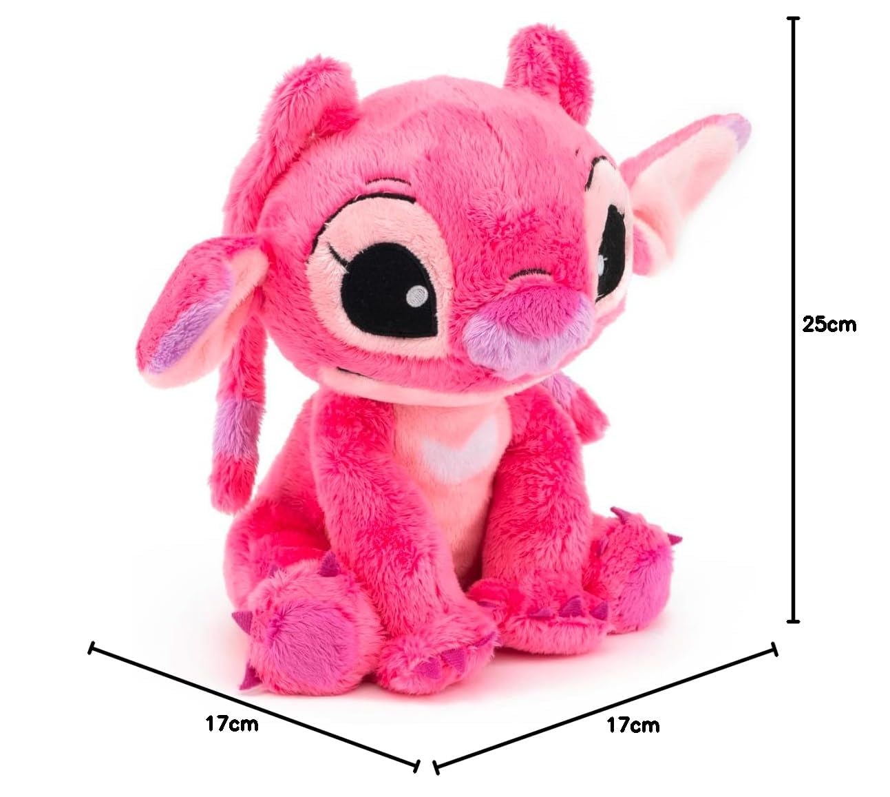 Simba Peluche Angel de Lilo y Stitch Disney - Peluche, 25cm, Licencia Oficial, Auténtico, Apto para Todas Las Edades (6315876954)