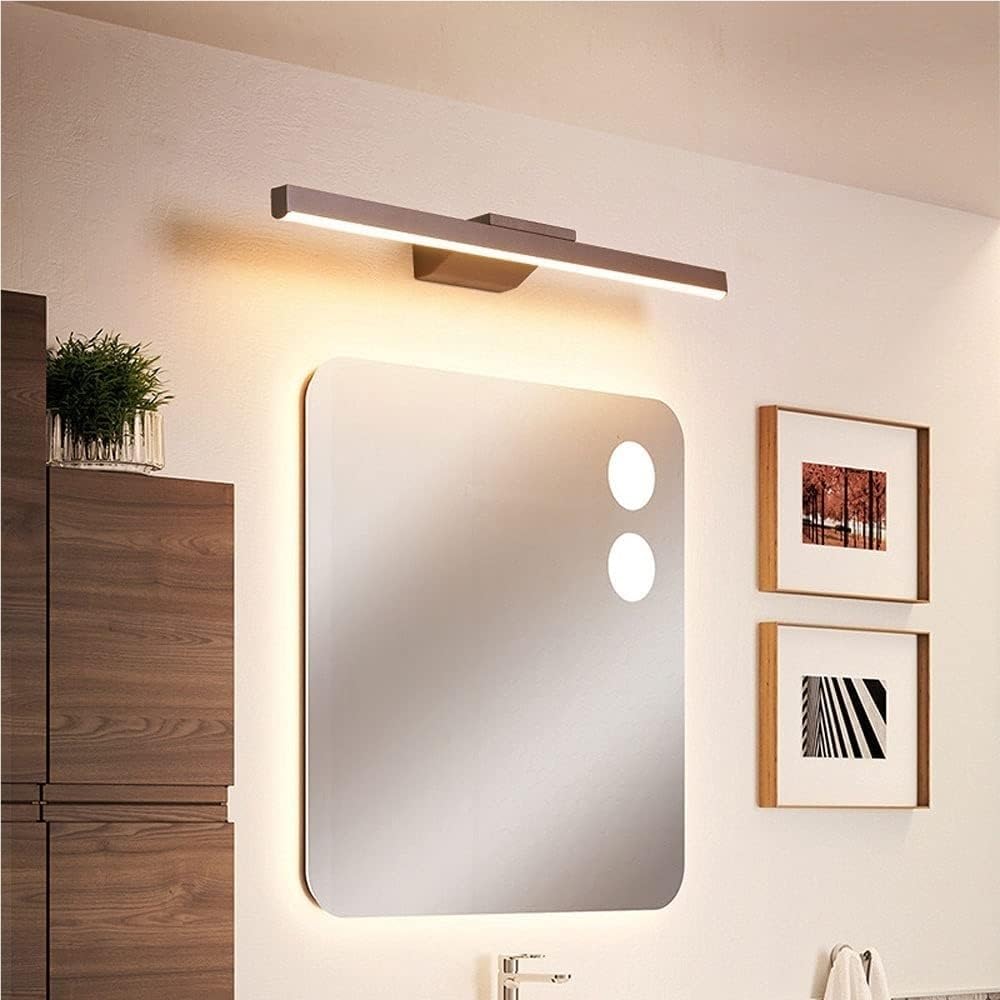 Lámpara de Pared LED con Acabado marrón, luz de tocador, Luces LED Frontales para Espejo de baño, iluminación para Armario con Espejo, iluminación para Marco de Fotos de baño (3000