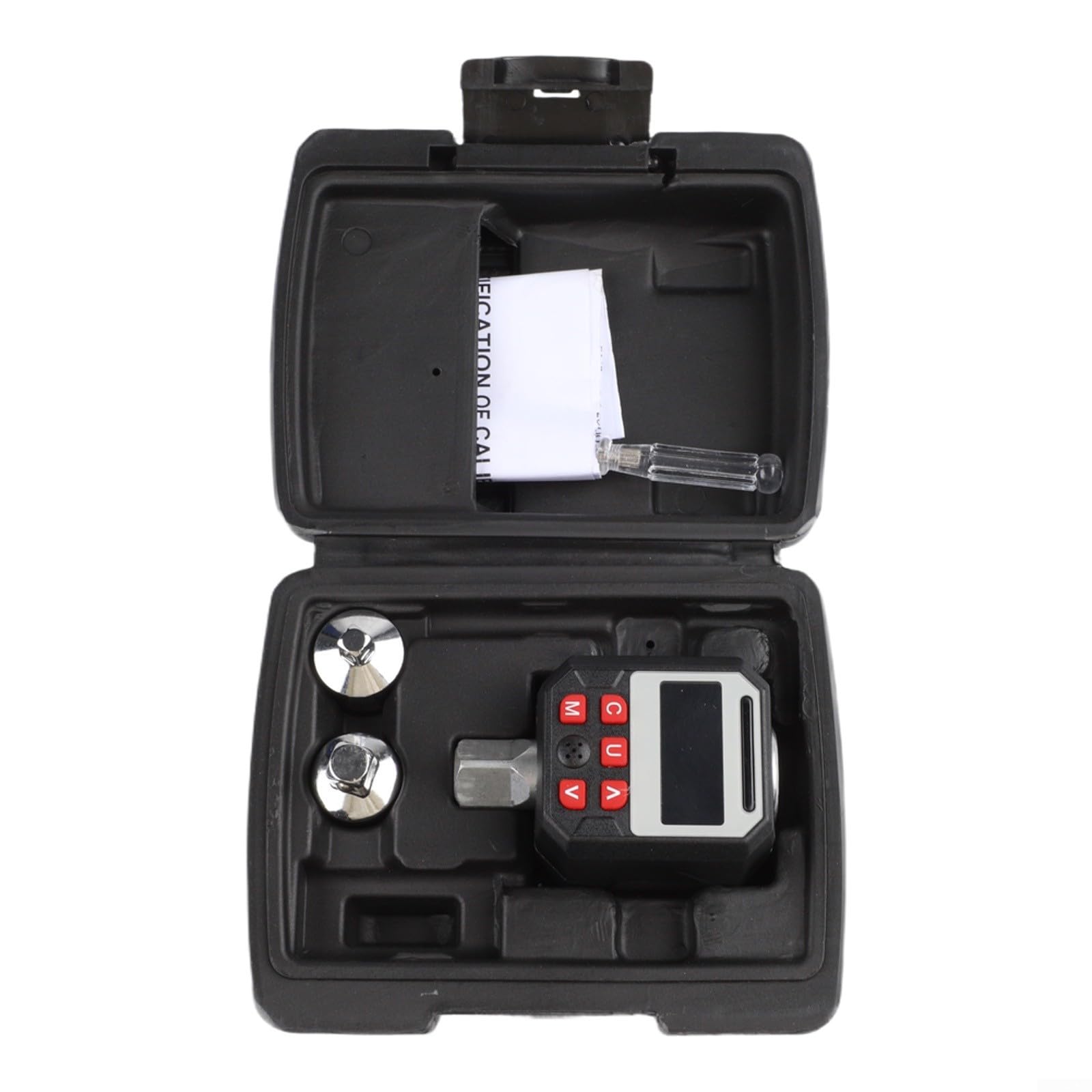 Adattatore per chiave dinamometrica digitale, unità da 1/2", portata 17-340 Nm, display LED intelligente con avvisi preimpostati, archiviazione dati per set da 500, struttura in acciaio per