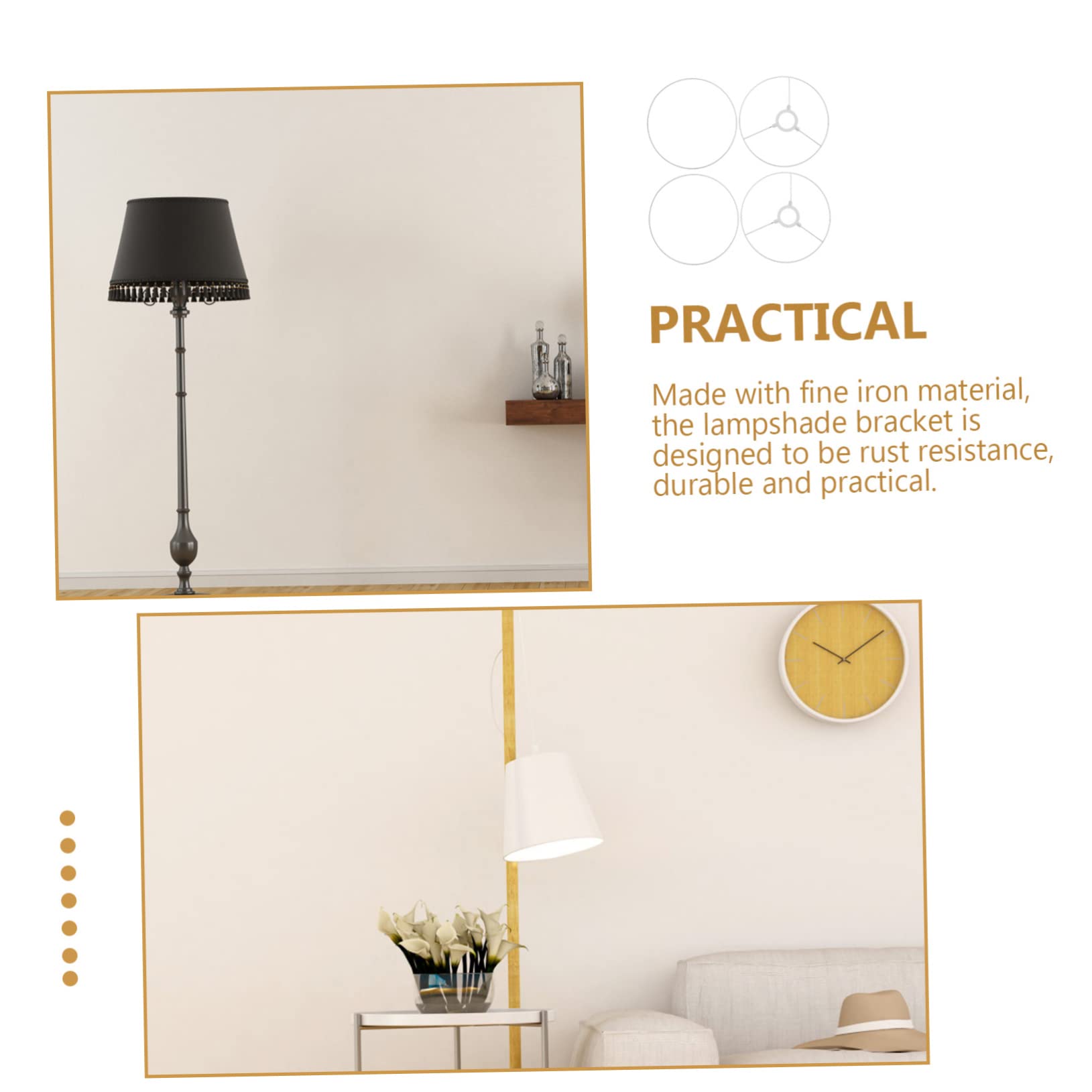 Gadpiparty 2juegos Estante Para Pantallas De Lámparas Soportes Para Lámparas De Marco Para Pantalla De Diy Para De Araña