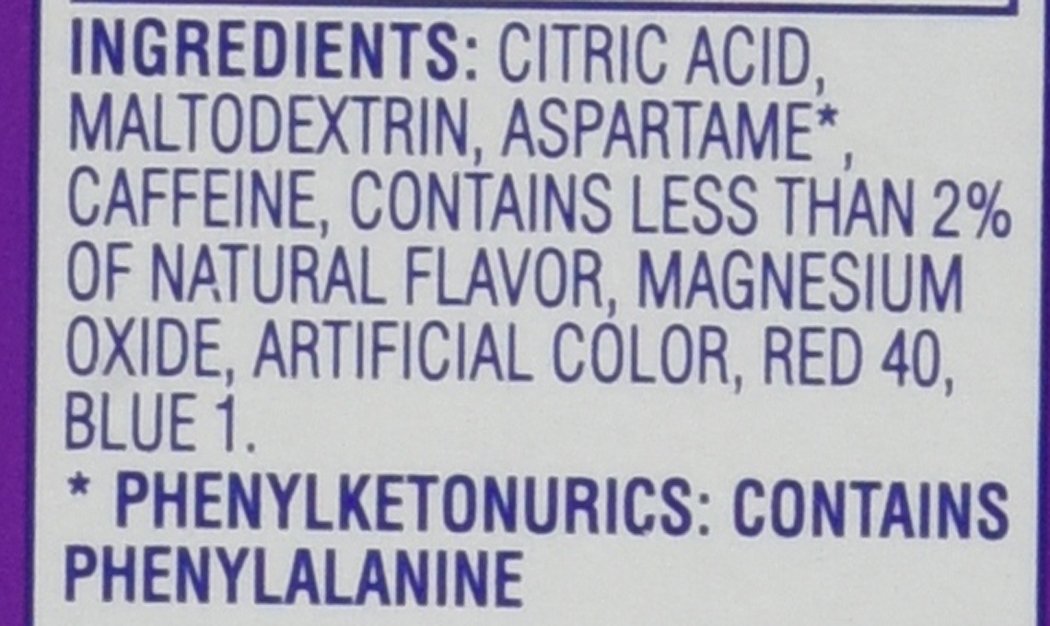 Crystal Light On The Go Energy Grape - Caffeine Energy Releasing, 10-Count Boxes (Pack of 10)