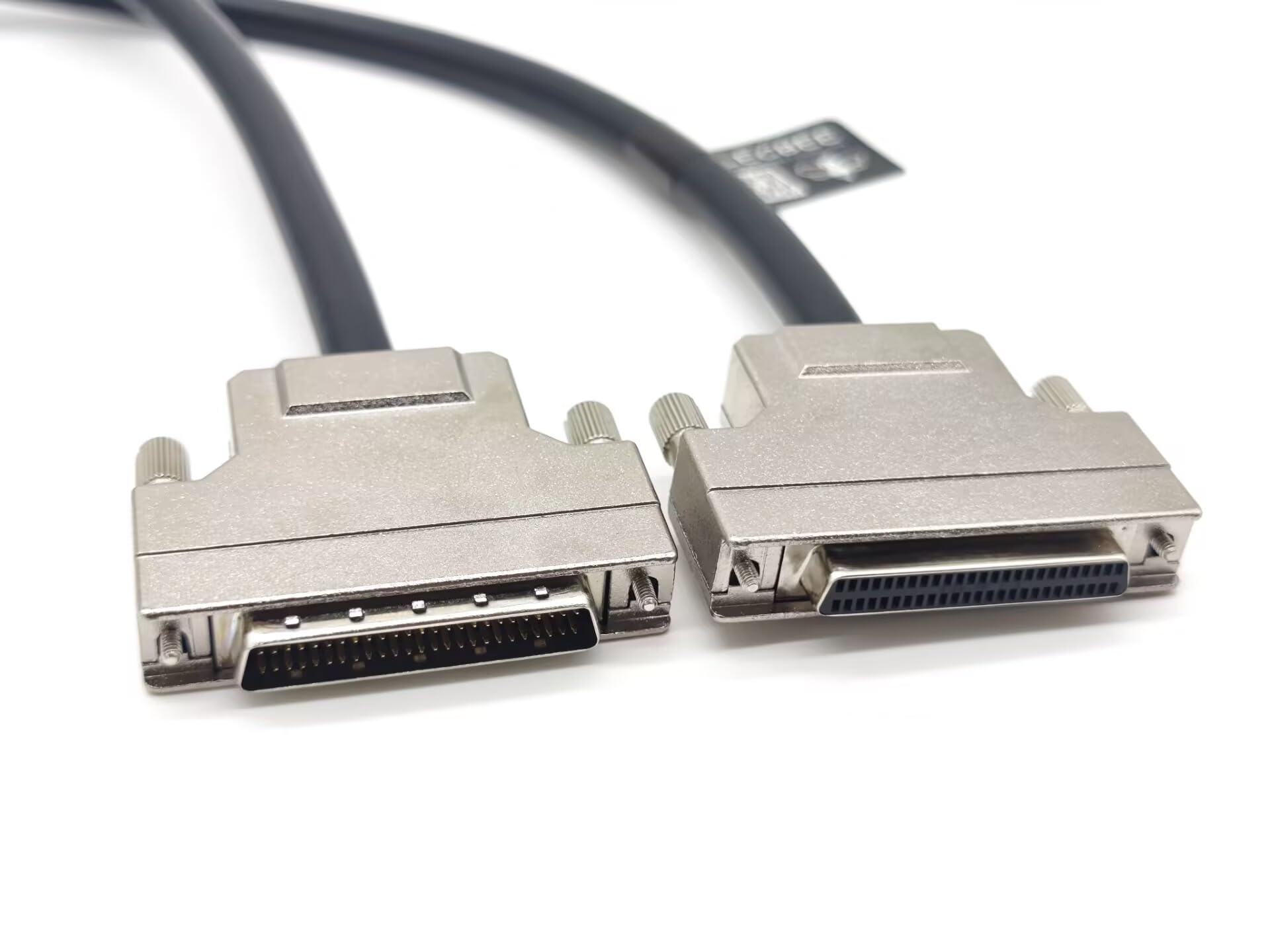 Cable macho de 50 pines SCSI a hembra HPDB recto tornillo bloquea el cable 1M