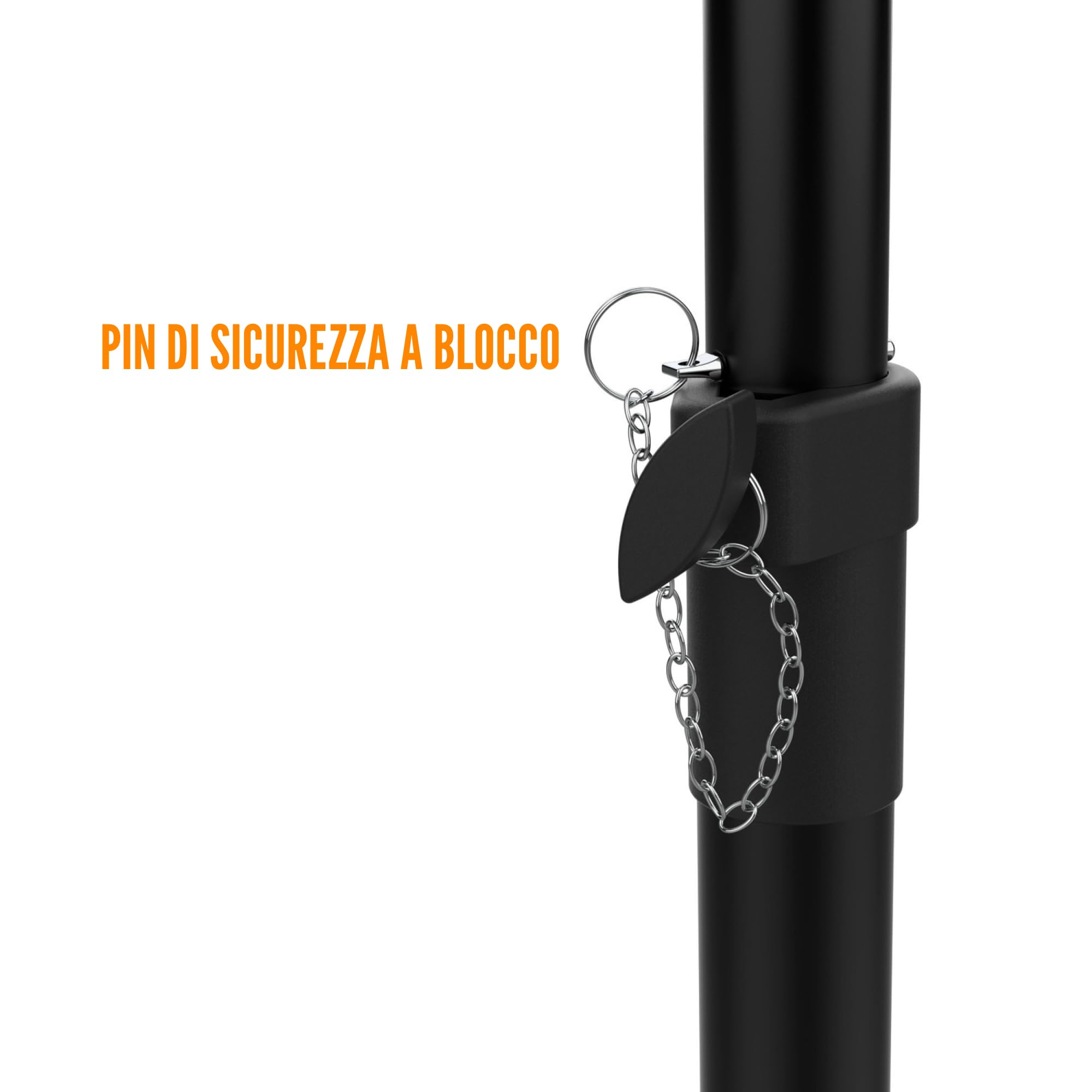 Audibax Neo 121 Supporto per Altoparlanti Professionale Treppiede Pieghevole Altezza Regolabile 67-115 cm Peso Massimo 40 kg
