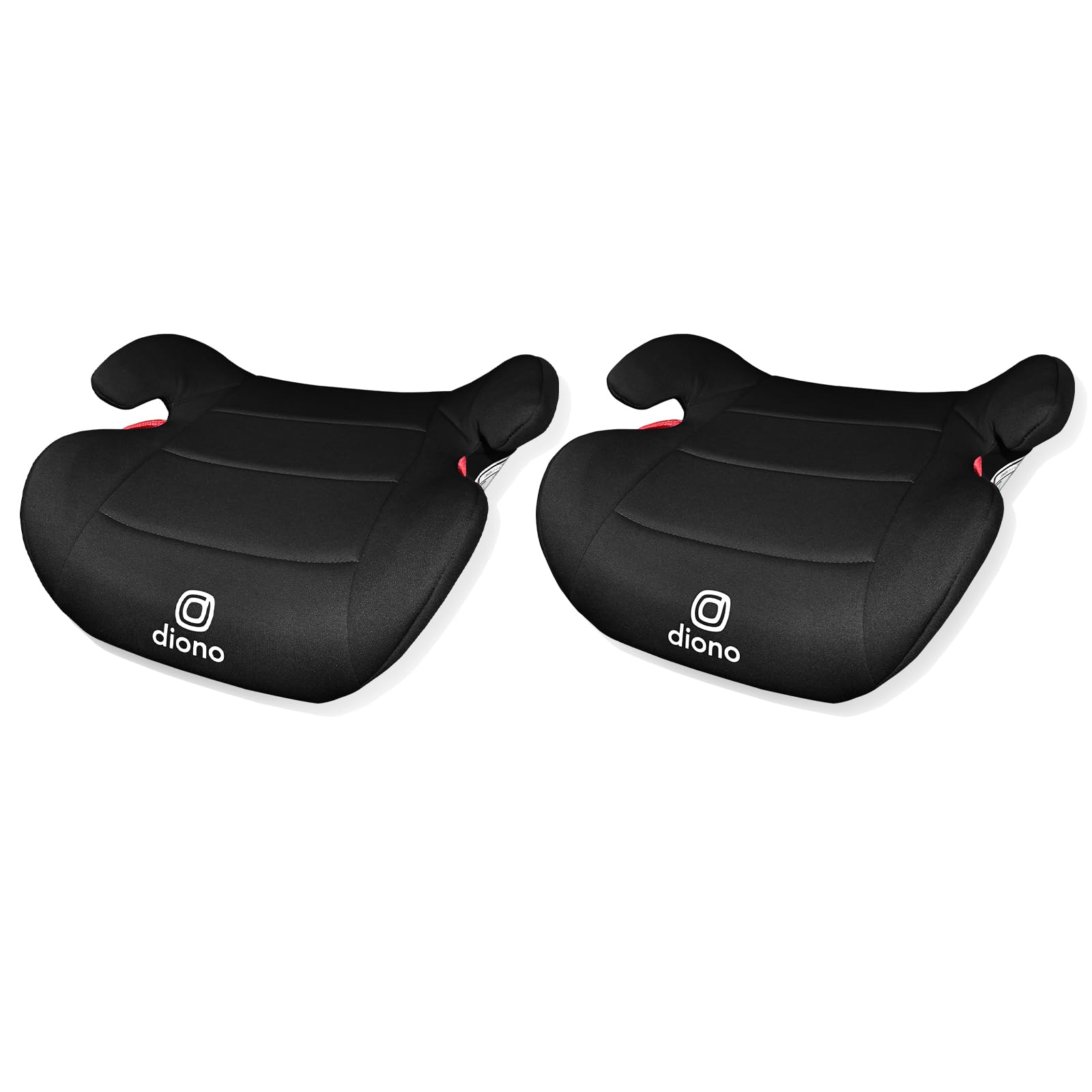 Diono Solana Lite Backless Booster Car Seat Pack of 2, Lightweight & Portable for Travel, Machine Washable Covers, 40-100 lbs, Black Storm Solana Lite 2-Pack Black Storm