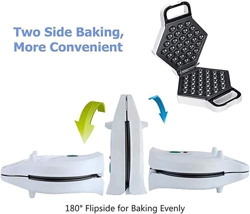 Miniatura 4 de SWIMXL Mini Waffle Maker Machine Small Waffle Bites Maker for Kids Makes Tiny Waffle Bites Ideal for Breakfast Snacks Desserts and More